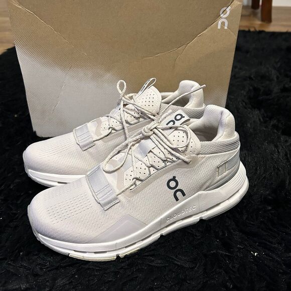 ON CLOUDNOVA Sand Fog running athletic training lace up shoes sneakers women's 8 - Picture 5 of 6